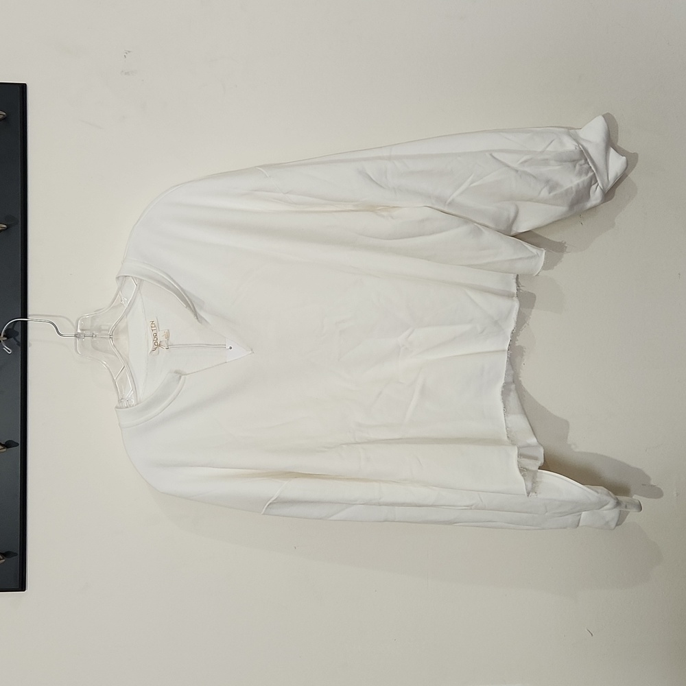 Raw hem Sweatshirt